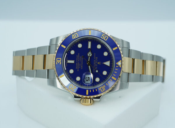 Rolex 116613LB SUBMARINER BLUESY 18K YELLOW GOLD STEEL FLAT BLUE DIAL 2012 FULL SET - Image 9