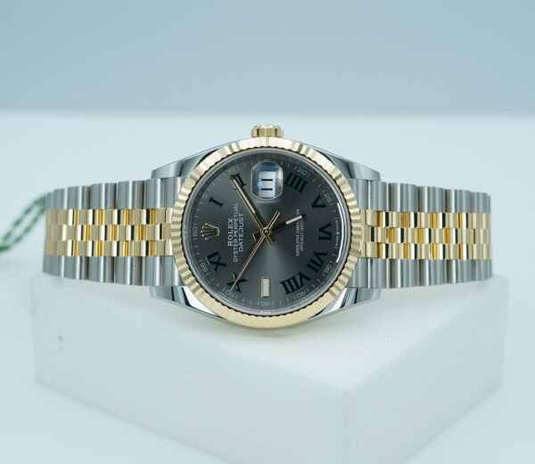 BRAND NEW Rolex 126233 DATEJUST 36 18K YG STEEL WIMBLEDON DIAL JUBILEE 2025 FULL SET - Image 10