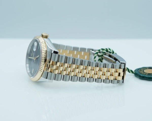 BRAND NEW Rolex 126233 DATEJUST 36 18K YG STEEL WIMBLEDON DIAL JUBILEE 2025 FULL SET - Image 5