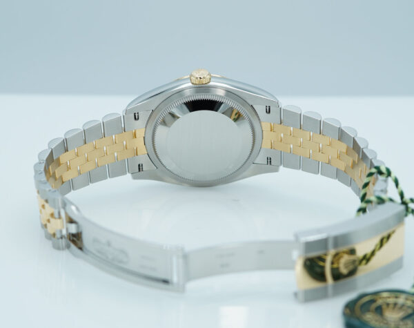 BRAND NEW Rolex 126233 DATEJUST 36 18K YG STEEL WIMBLEDON DIAL JUBILEE 2025 FULL SET - Image 8