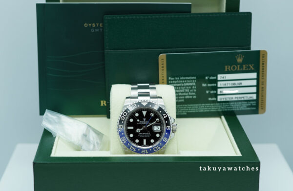 Rolex 116710BLNR GMT MASTER 2 BLACK BLUE CERAMIC BEZEL BATMAN 2013 BOXES PAPERS - Image 2