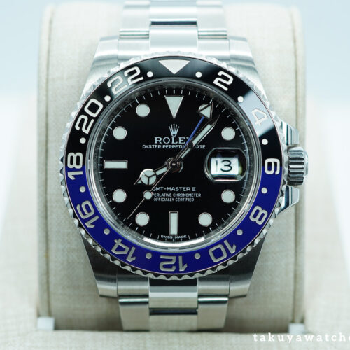 Rolex 116710BLNR GMT MASTER 2 BLACK BLUE CERAMIC BEZEL BATMAN 2013 BOXES PAPERS