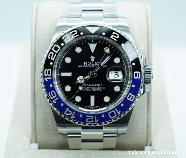 Rolex 116710BLNR GMT MASTER 2 BLACK BLUE CERAMIC BEZEL BATMAN 2013 BOXES PAPERS