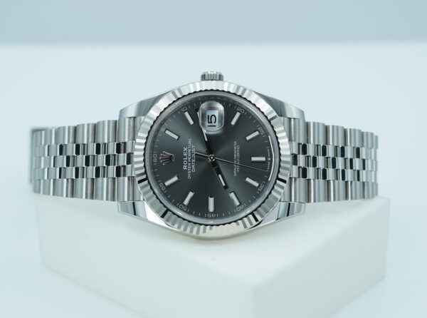 Rolex 126334 DATEJUST 41 FLUTED BEZEL SLATE DIAL JUBILEE BAND 2025 FULL SET - Image 10