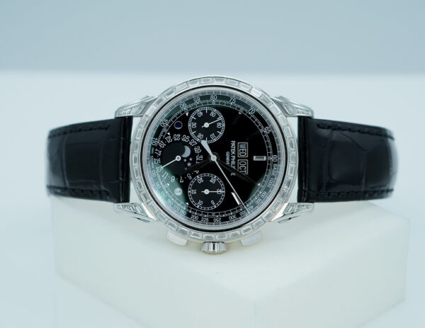 Patek PHILIPPE 5271P PLATINUM PERPETUAL CALENDAR CHRONO BAGUETTE DIAMOND 2021 - Image 9