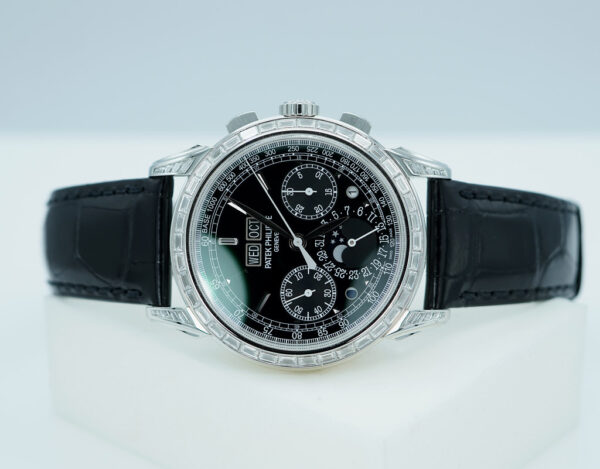 Patek PHILIPPE 5271P PLATINUM PERPETUAL CALENDAR CHRONO BAGUETTE DIAMOND 2021 - Image 10