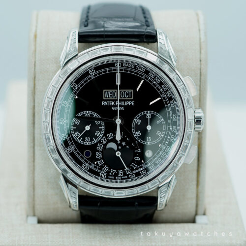 Patek PHILIPPE 5271P PLATINUM PERPETUAL CALENDAR CHRONO BAGUETTE DIAMOND 2021