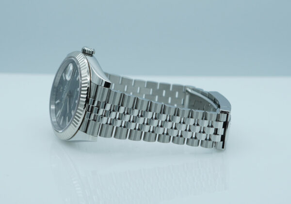 Rolex 126334 DATEJUST 41 FLUTED BEZEL SLATE DIAL JUBILEE BAND 2025 FULL SET - Image 5