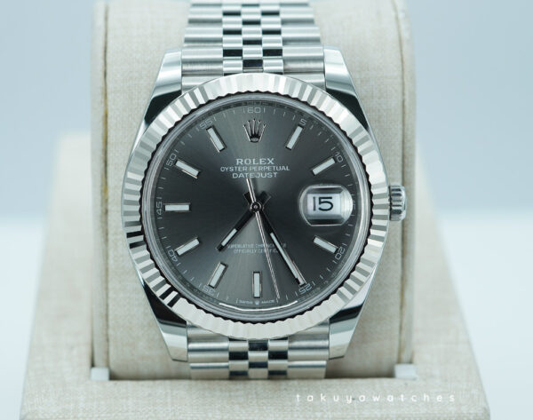 Rolex 126334 DATEJUST 41 FLUTED BEZEL SLATE DIAL JUBILEE BAND 2025 FULL SET