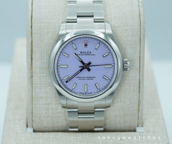 BRAND NEW Rolex 277200 OYSTER PERPETUAL LAVENDER DIAL 2025 FULL SET