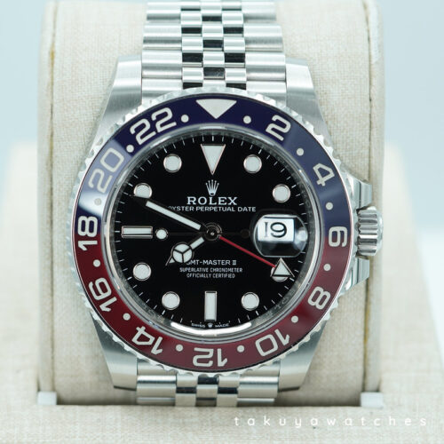 Rolex 126710BLRO GMT MASTER 2 RED BLUE PEPSI JUBILEE BAND 2024 WARRANTY FULL SET