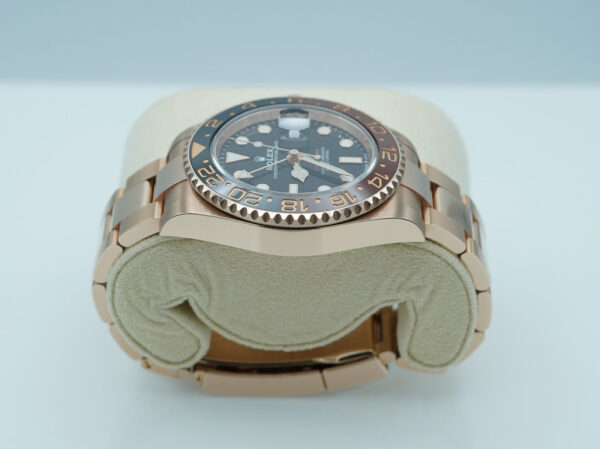 Rolex 126715CHNR GMT MASTER II 18K ROSE GOLD ROOTBEER CERAMIC 2021 WARRANTY FULL SET - Image 3