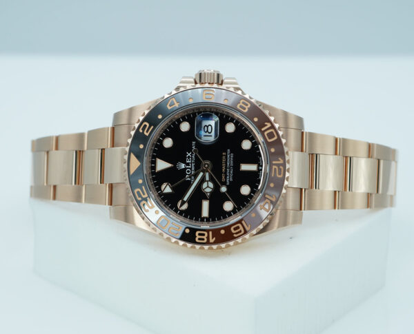 Rolex 126715CHNR GMT MASTER II 18K ROSE GOLD ROOTBEER CERAMIC 2021 WARRANTY FULL SET - Image 10