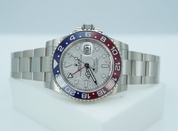 Rolex 126719BLRO GMT MASTER 2 WHITE GOLD PEPSI METEORITE DIAL 2021 WARRANTY FULL SET - Image 10