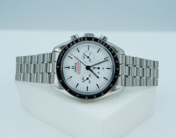 Omega SPEEDMASTER PROFESSIONAL MOONWATCH 3861 WHITE DIAL 2024 WARRANTY FULL SET - Image 10