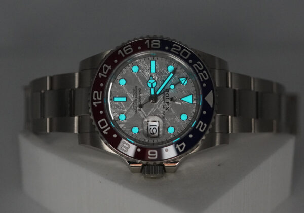 Rolex 126719BLRO GMT MASTER 2 WHITE GOLD PEPSI METEORITE DIAL 2021 WARRANTY FULL SET - Image 11