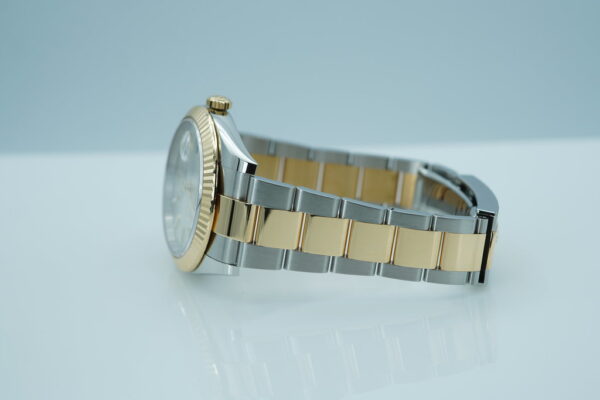 Rolex 126333 DATEJUST 41 18K YELLOW GOLD STEEL SILVER DIAL FULL SET - Image 5