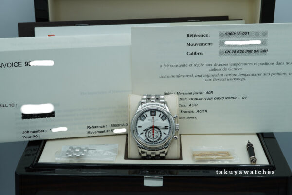 Patek PHILIPPE 5960/1A ANNUAL CALENDAR CHRONOGRAPH SERVICED 2024 FULL SET - Image 2