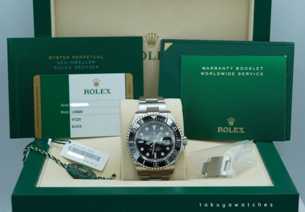 Rolex 126600 SEA-DWELLER 43 CYCLOPS RED TEXT MK1 DIAL 2017 FULL SET - Image 2