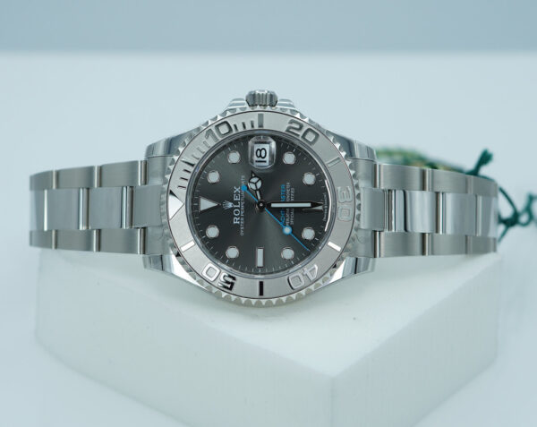 Rolex 268622 YACHTMASTER PLATINUM BEZEL SLATE DIAL 37MM 2025 WARRANTY FULL SET - Image 10