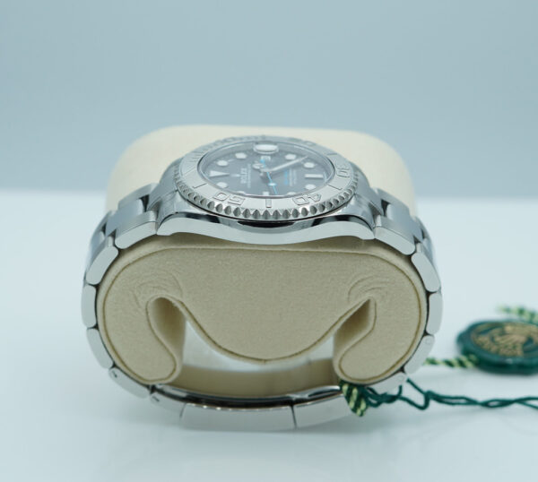 Rolex 268622 YACHTMASTER PLATINUM BEZEL SLATE DIAL 37MM 2025 WARRANTY FULL SET - Image 4