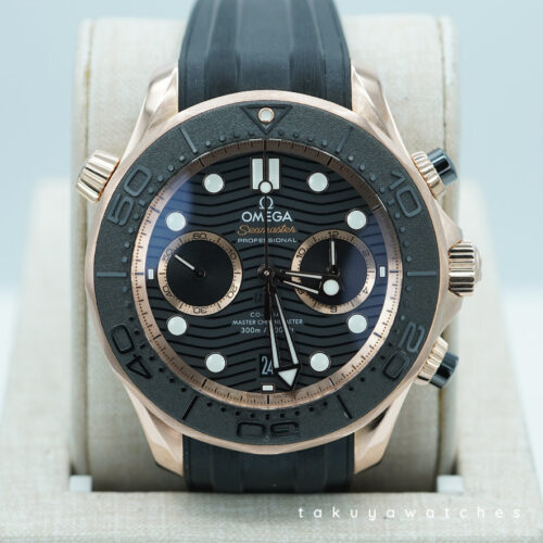 Omega SEAMASTER DIVER 300M CHRONOGRAPH 18K SEDNA GOLD FULL SET