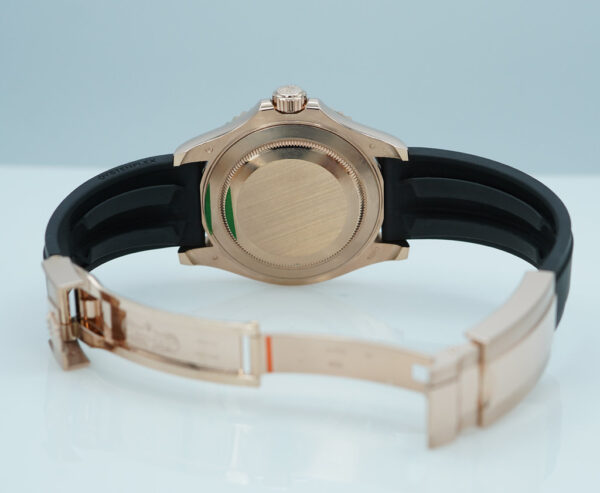 Rolex 126655 YACHTMASTER 18K ROSE GOLD OYSTERFLEX 40MM 2024 WARRANTY FULL SET - Image 8