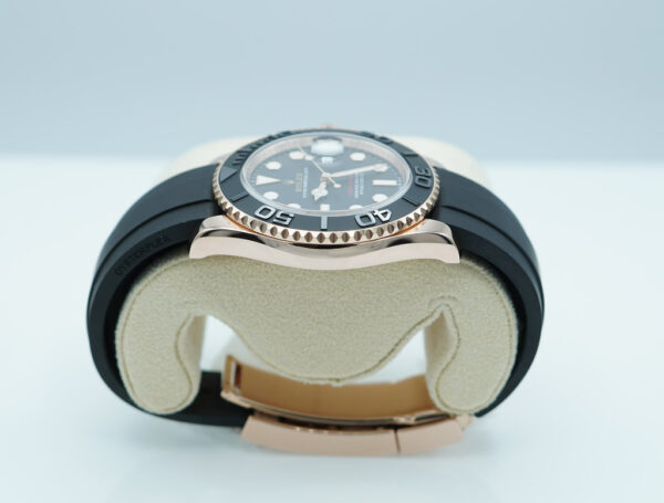 Rolex 126655 YACHTMASTER 18K ROSE GOLD OYSTERFLEX 40MM 2024 WARRANTY FULL SET - Image 4