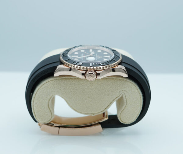 Rolex 126655 YACHTMASTER 18K ROSE GOLD OYSTERFLEX 40MM 2024 WARRANTY FULL SET - Image 3