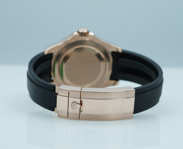 Rolex 126655 YACHTMASTER 18K ROSE GOLD OYSTERFLEX 40MM 2024 WARRANTY FULL SET - Image 7