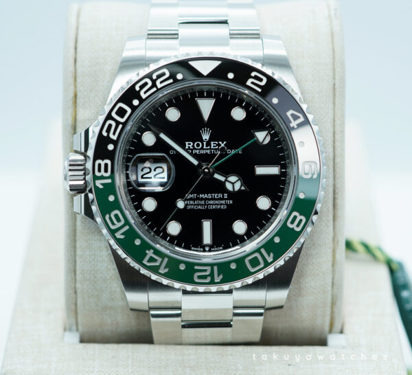 BRAND NEW Rolex 126720VTNR GMT MASTER 2 SPRITE GREEN BLACK BEZEL OYSTER BAND 2025 FULL SET