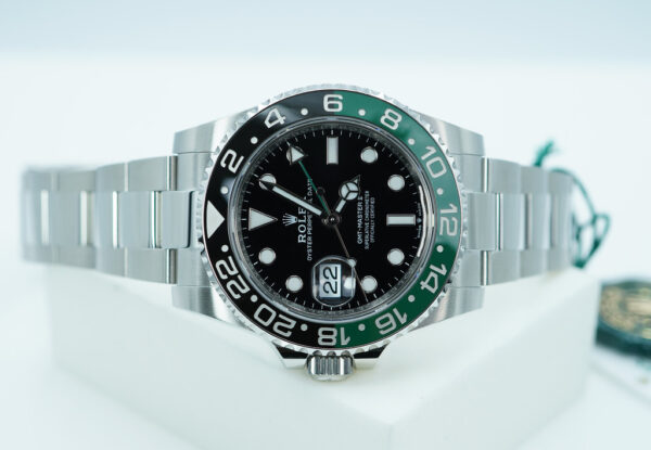 BRAND NEW Rolex 126720VTNR GMT MASTER 2 SPRITE GREEN BLACK BEZEL OYSTER BAND 2025 FULL SET - Image 9