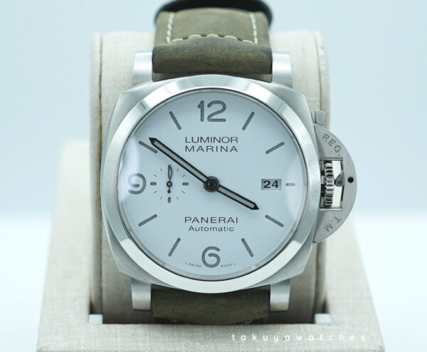Panerai PAM 1314 LUMINOR MARINA WHITE DIAL AUTOMATIC 2024 WARRANTY FULL SET