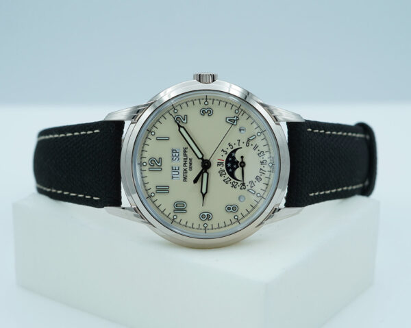 Patek PHILIPPE 5320G PERPETUAL CALENDAR 18K WHITE GOLD CREAM DIAL 2021 FULL SET - Image 10