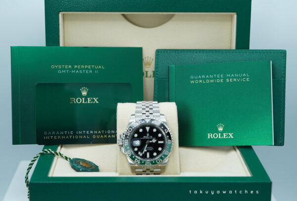 Rolex 126720VTNR GMT MASTER 2 LEFTY BLACK GREEN SPRITE JUBILEE 2023 FULL SET - Image 2