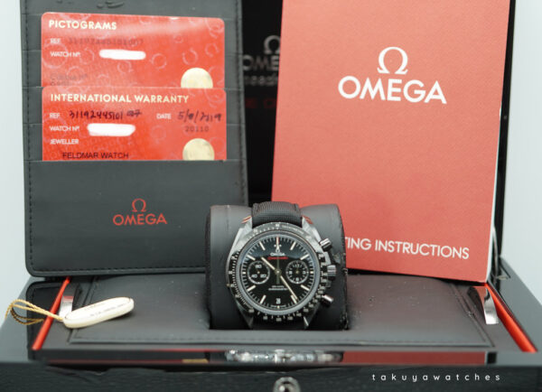 Omega SPEEDMASTER DARK SIDE OF THE MOON BLACK CERAMIC DEPLOYANT CLASP FULL SET - Image 2