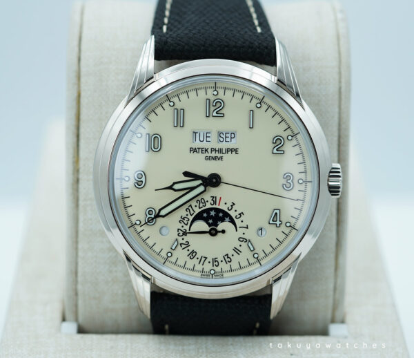 Patek PHILIPPE 5320G PERPETUAL CALENDAR 18K WHITE GOLD CREAM DIAL 2021 FULL SET