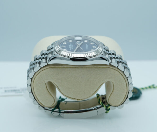 BRAND NEW Rolex 126234 DATEJUST 36 FLUTED BEZEL BLUE DIAMOND DIAL JUBILEE BAND 2025 FULL SET - Image 4