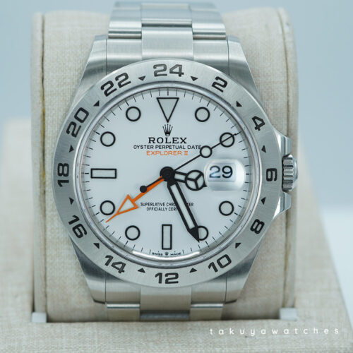 Rolex 226570 EXPLORER 2 POLAR WHITE DIAL NEW MODEL 2023 WARRANTY FULL SET