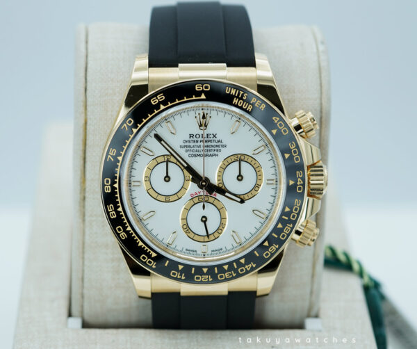 BRAND NEW Rolex 126518LN DAYTONA 18K YELLOW GOLD WHITE DIAL OYSTERFLEX 2025 FULL SET