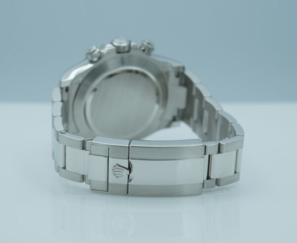 Rolex 116506 DAYTONA PLATINUM BAGUETTE DIAMOND ICE BLUE DIAL 2023 WARRANTY FULL SET - Image 7