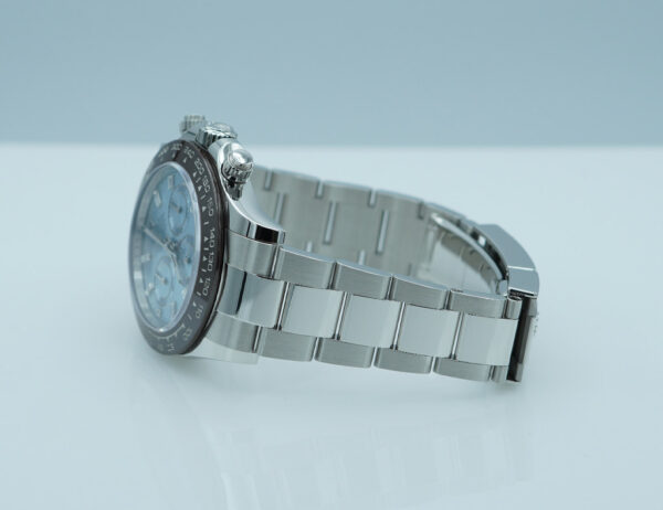 Rolex 116506 DAYTONA PLATINUM BAGUETTE DIAMOND ICE BLUE DIAL 2023 WARRANTY FULL SET - Image 5