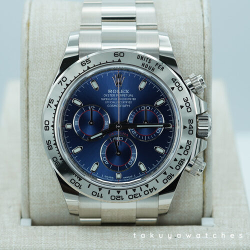 NEW Rolex 116509 COSMOGRAPH DAYTONA WHITE GOLD BLUE DIAL 2023 WARRANTY FULL SET