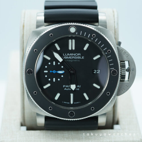 Panerai PAM 1389 LUMINOR SUBMERSIBLE AMAGNETIC CERAMIC BEZEL TITANIUM FULL SET