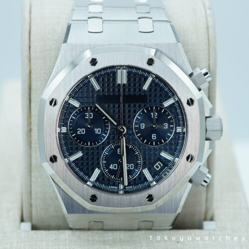 Audemars PIGUET ROYAL OAK CHRONOGRAPH 50TH ANNIVESARY 26240ST BLUE DIAL WARRANTY FULL SET