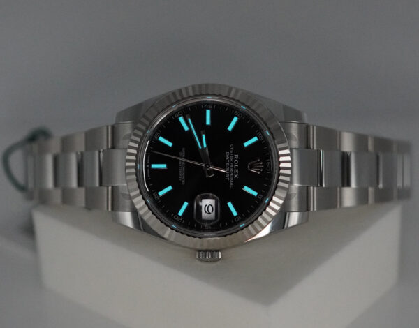 BRAND NEW Rolex 126334 DATEJUST 41 FLUTED BEZEL BLACK DIAL OYSTER BAND 2025 FULL SET - Image 11