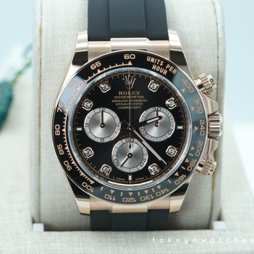 BRAND NEW Rolex 126515LN DAYTONA ROSE GOLD OYSTERFLEX BLACK DIAMOND DIAL 2025 FULL SET