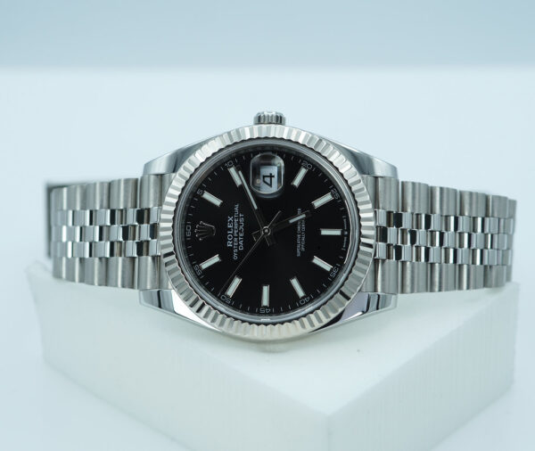 Rolex 126334 DATEJUST 41 FLUTED BEZEL BLACK DIAL JUBILEE BAND 2021 FULL SET - Image 10