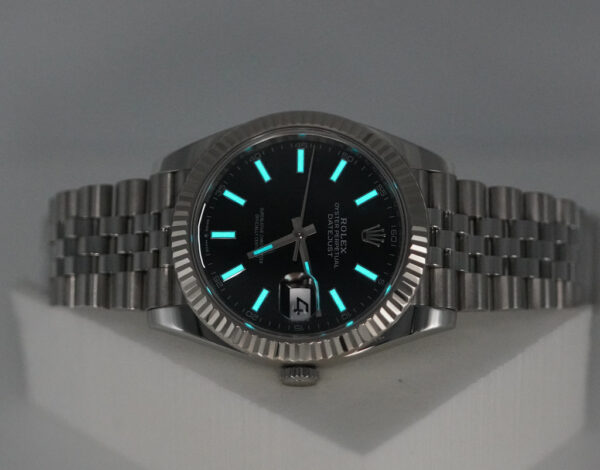 Rolex 126334 DATEJUST 41 FLUTED BEZEL BLACK DIAL JUBILEE BAND 2021 FULL SET - Image 11