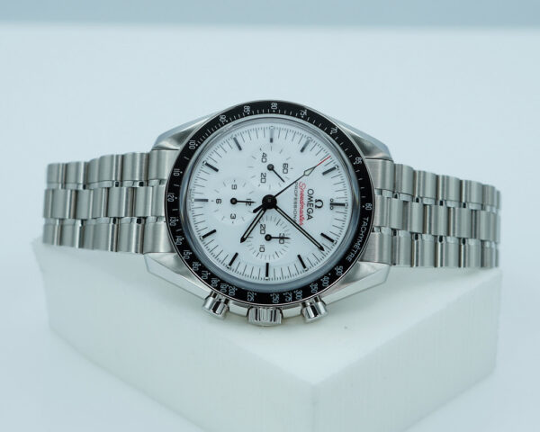 Omega SPEEDMASTER PROFESSIONAL MOONWATCH 3861 WHITE DIAL 2024 WARRANTY FULL SET - Image 8